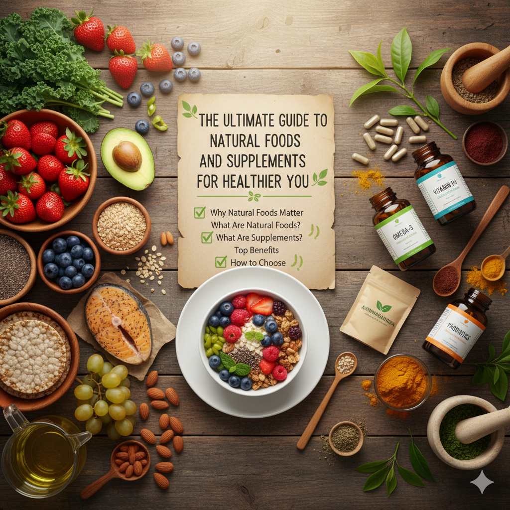 The Ultimate Guide to Natural Foods and Supplements for a Healthier You
