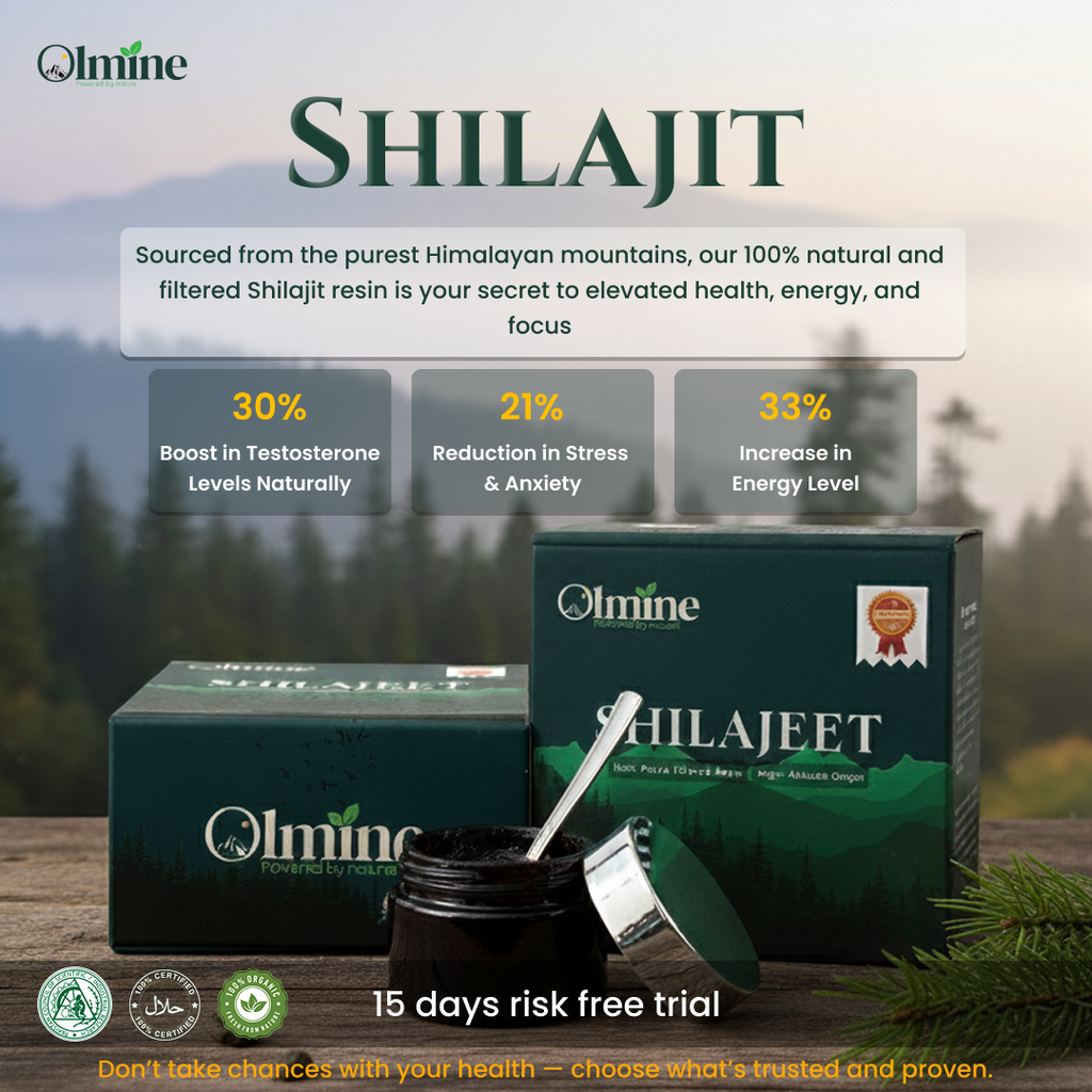 20 Gram | Olmine Shilajit | 100% Natural Shilajit | Skardu Shilajit | with Spoon