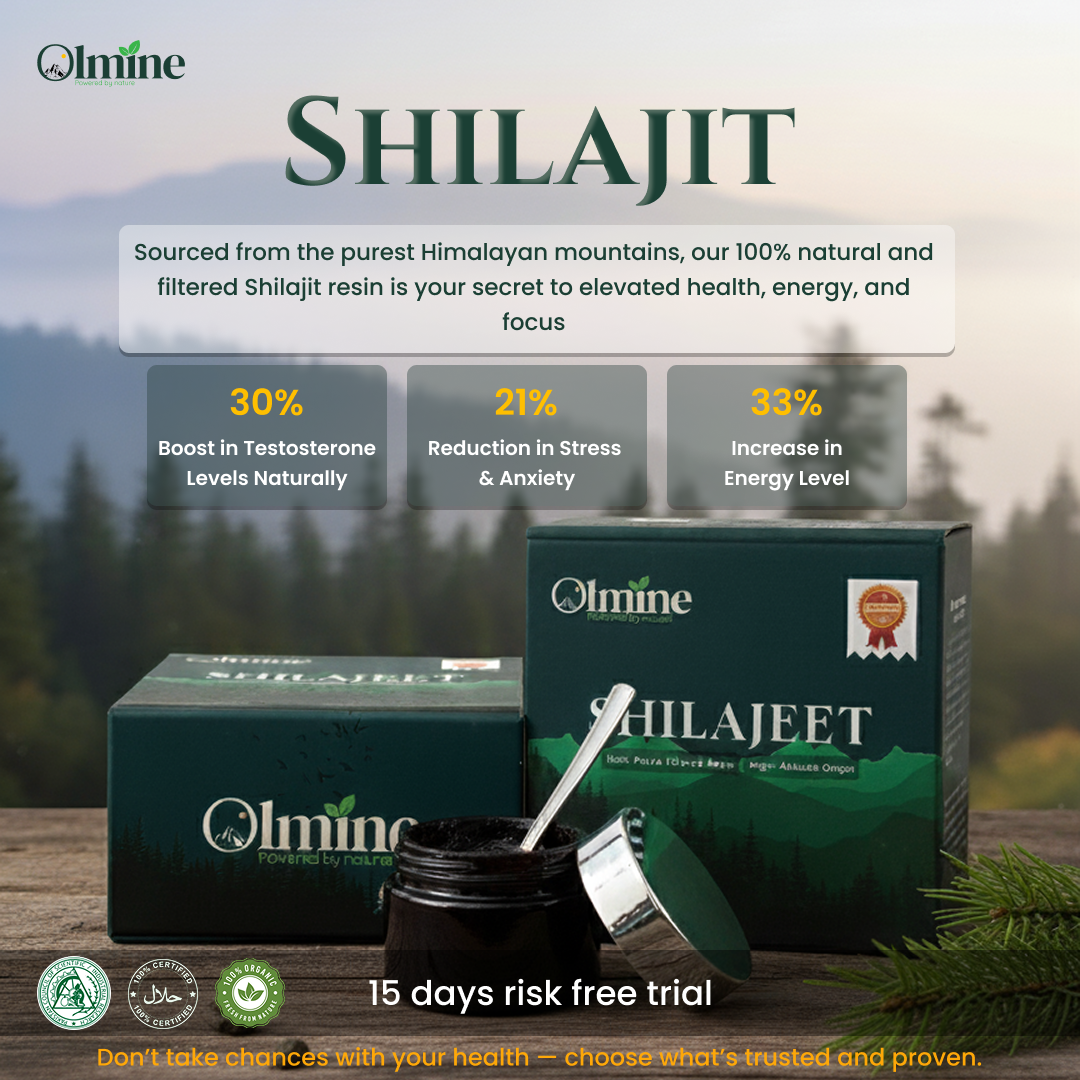 20 Gram | Olmine Shilajit | 100% Natural Shilajit | Skardu Shilajit | with Spoon